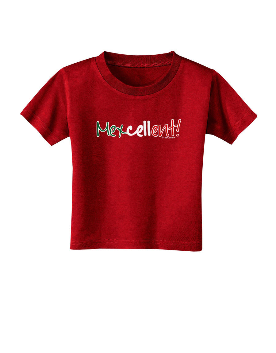 Mexcellent Flag Color - Cinco De Mayo Toddler T-Shirt Dark-Toddler T-Shirt-TooLoud-Black-2T-Davson Sales