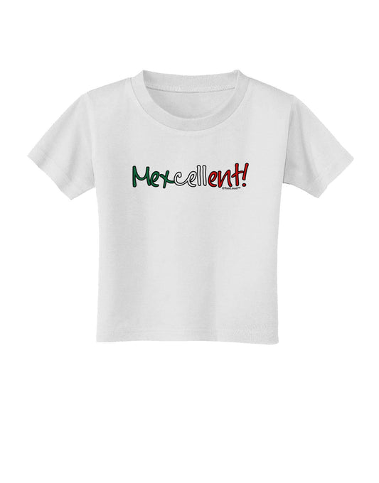 Mexcellent Flag Color - Cinco De Mayo Toddler T-Shirt-Toddler T-Shirt-TooLoud-White-2T-Davson Sales