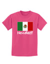 Mexcellent - Mexican Flag Childrens Dark T-Shirt-Childrens T-Shirt-TooLoud-Sangria-X-Small-Davson Sales