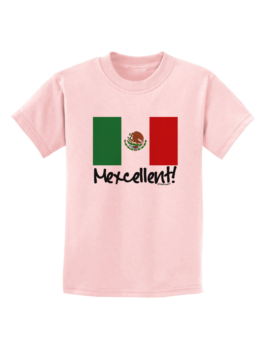 Mexcellent - Mexican Flag Childrens T-Shirt-Childrens T-Shirt-TooLoud-White-X-Small-Davson Sales