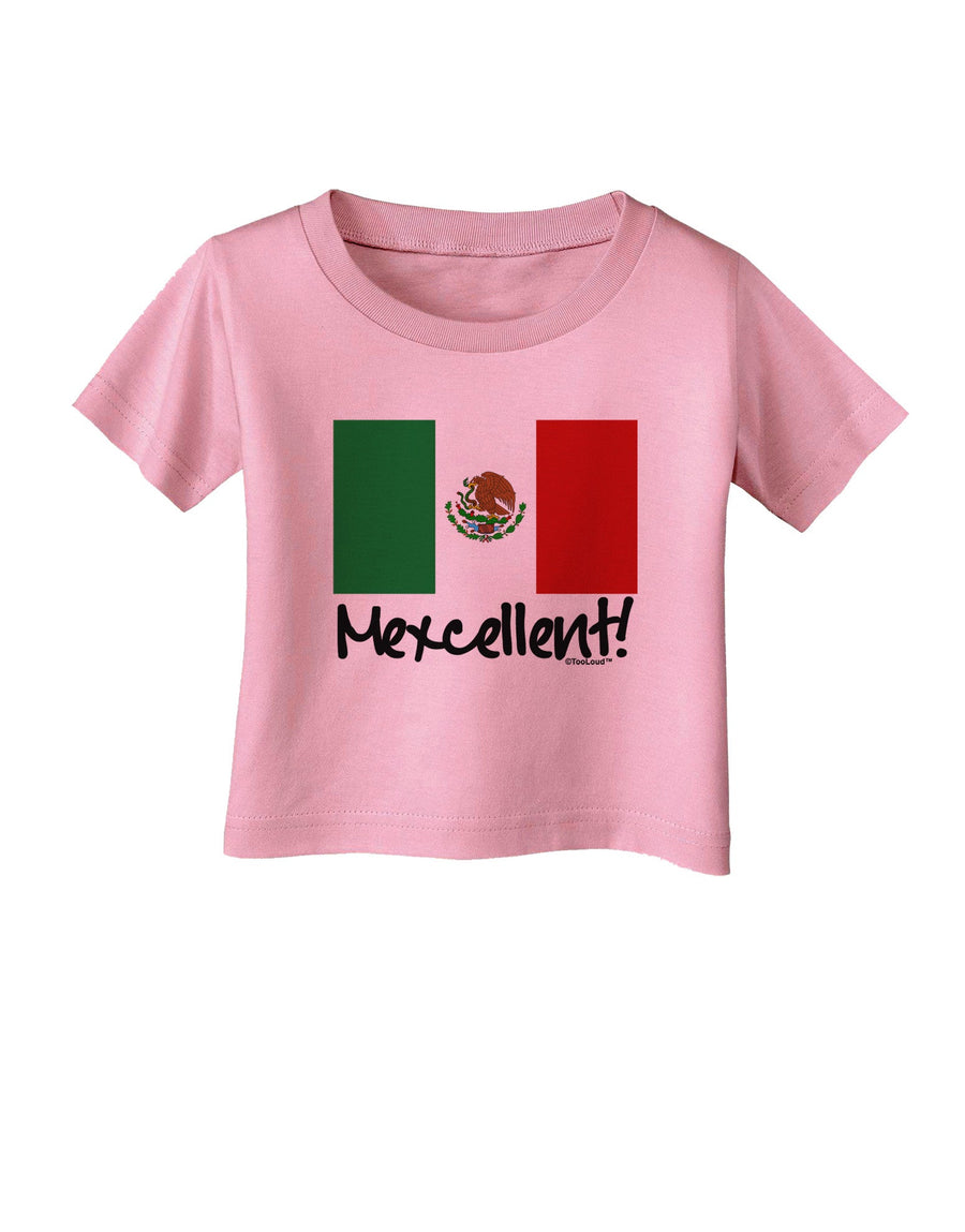 Mexcellent - Mexican Flag Infant T-Shirt-Infant T-Shirt-TooLoud-White-06-Months-Davson Sales