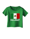 Mexcellent - Mexican Flag Infant T-Shirt Dark-Infant T-Shirt-TooLoud-Clover-Green-06-Months-Davson Sales
