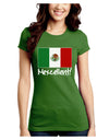 Mexcellent - Mexican Flag Juniors Crew Dark T-Shirt-T-Shirts Juniors Tops-TooLoud-Kiwi-Green-Juniors Fitted Small-Davson Sales