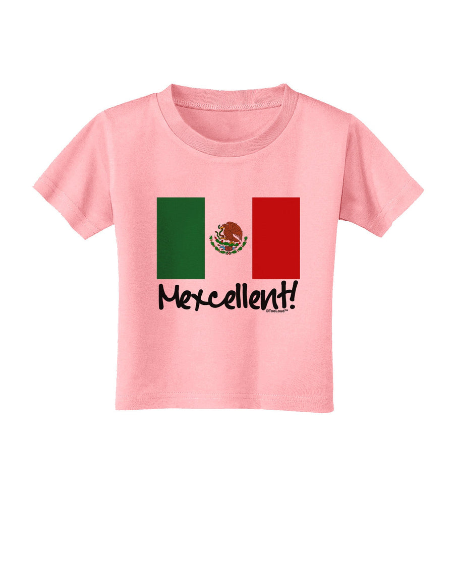 Mexcellent - Mexican Flag Toddler T-Shirt-Toddler T-Shirt-TooLoud-White-2T-Davson Sales