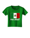 Mexcellent - Mexican Flag Toddler T-Shirt Dark-Toddler T-Shirt-TooLoud-Clover-Green-2T-Davson Sales