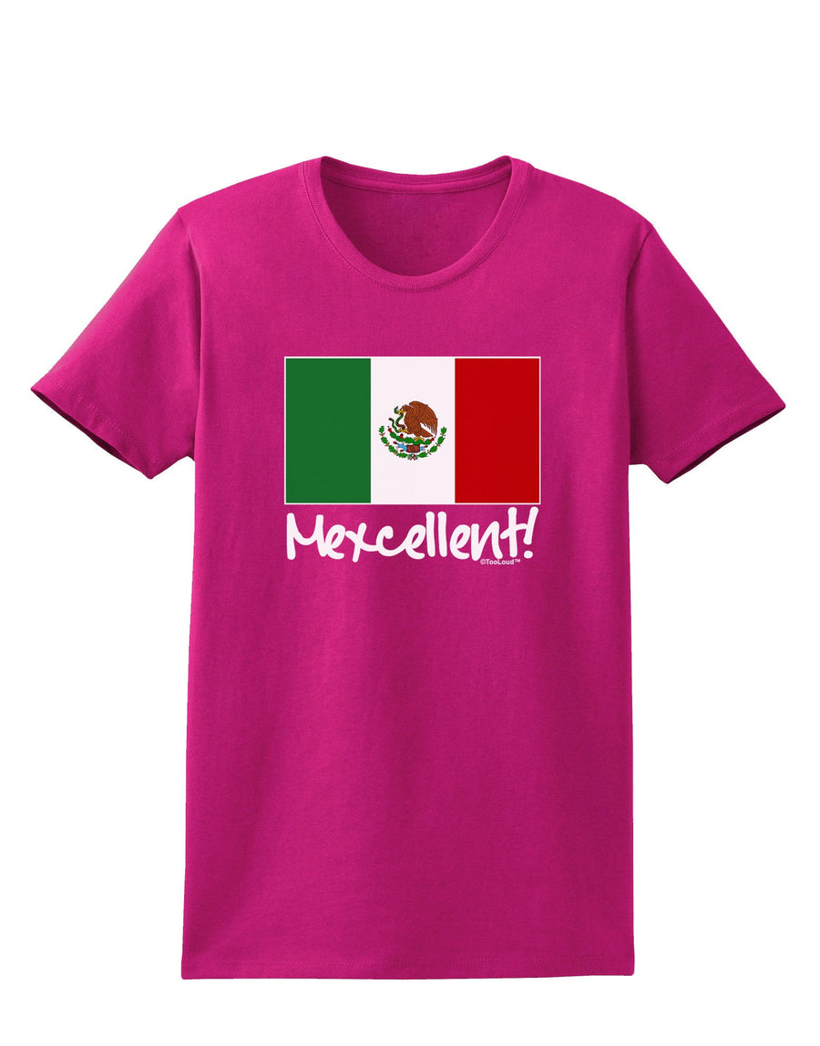 Mexcellent - Mexican Flag Womens Dark T-Shirt-TooLoud-Black-X-Small-Davson Sales