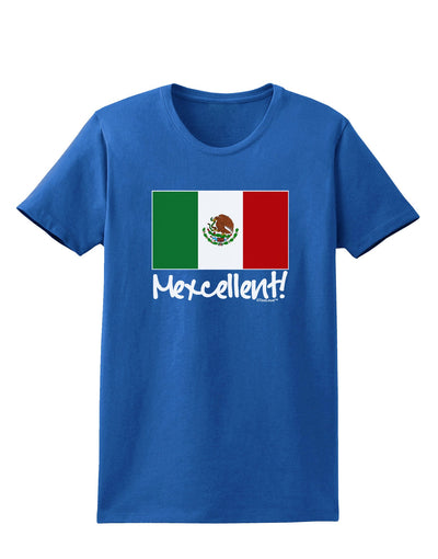 Mexcellent - Mexican Flag Womens Dark T-Shirt-TooLoud-Royal-Blue-X-Small-Davson Sales