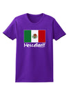 Mexcellent - Mexican Flag Womens Dark T-Shirt-TooLoud-Purple-X-Small-Davson Sales