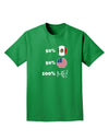 Mexican American 100 Percent Me Adult Dark T-Shirt-Mens T-Shirt-TooLoud-Kelly-Green-Small-Davson Sales