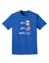 Mexican American 100 Percent Me Adult Dark T-Shirt-Mens T-Shirt-TooLoud-Royal-Blue-Small-Davson Sales