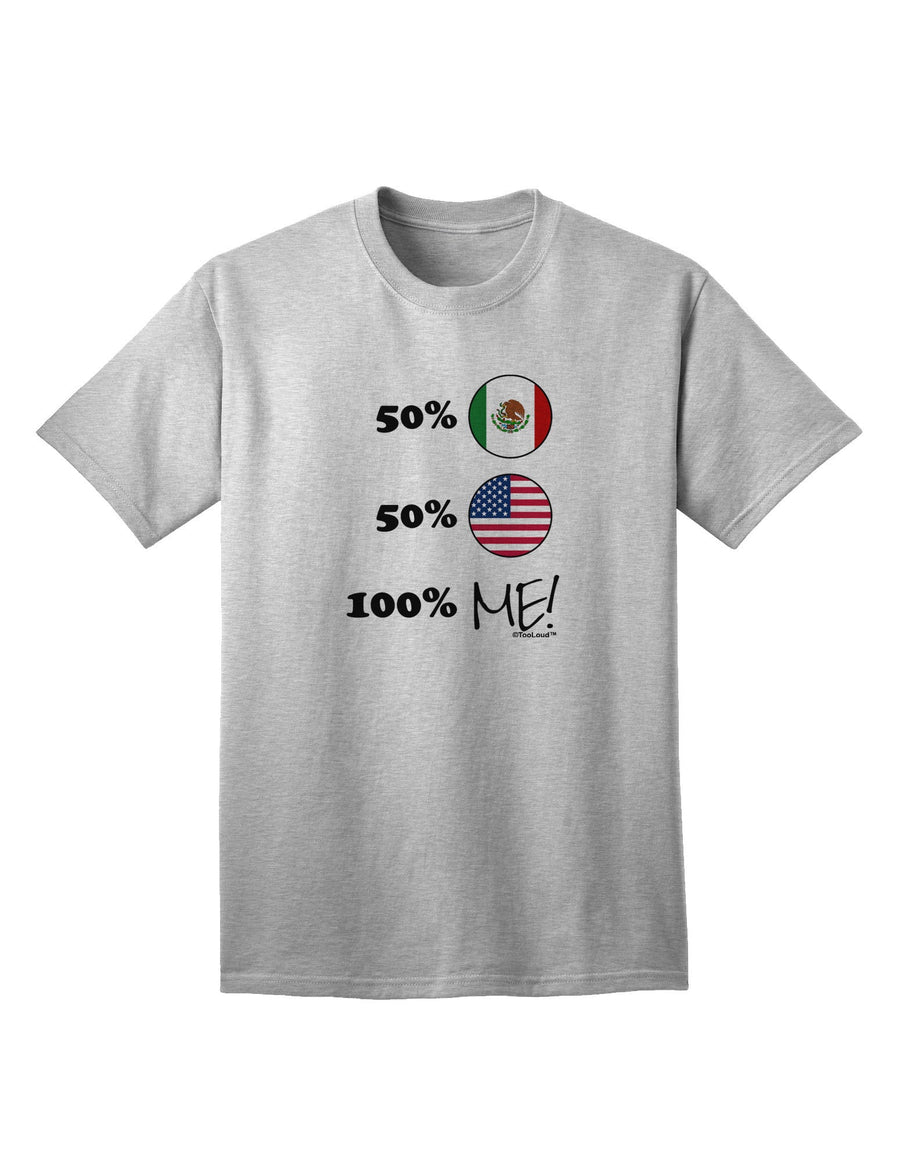 Mexican American 100 Percent Me Adult T-Shirt-unisex t-shirt-TooLoud-White-Small-Davson Sales