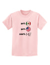 Mexican American 100 Percent Me Childrens T-Shirt-Childrens T-Shirt-TooLoud-PalePink-X-Small-Davson Sales