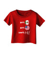 Mexican American 100 Percent Me Infant T-Shirt Dark-Infant T-Shirt-TooLoud-Red-06-Months-Davson Sales