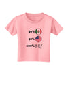 Mexican American 100 Percent Me Toddler T-Shirt-Toddler T-Shirt-TooLoud-Candy-Pink-2T-Davson Sales