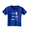 Mexican American 100 Percent Me Toddler T-Shirt Dark-Toddler T-Shirt-TooLoud-Royal-Blue-2T-Davson Sales