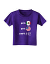 Mexican American 100 Percent Me Toddler T-Shirt Dark-Toddler T-Shirt-TooLoud-Purple-2T-Davson Sales