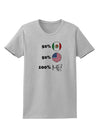 Mexican American 100 Percent Me Womens T-Shirt-Womens T-Shirt-TooLoud-AshGray-X-Small-Davson Sales