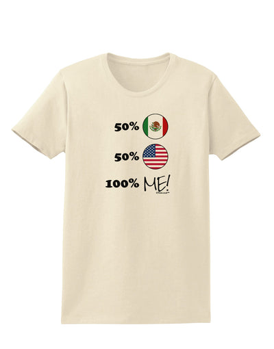 Mexican American 100 Percent Me Womens T-Shirt-Womens T-Shirt-TooLoud-Natural-X-Small-Davson Sales