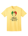 Mexican Extraterrestrial Text Adult T-Shirt: A Unique Fusion of Culture and Cosmos-Mens T-shirts-TooLoud-Yellow-Small-Davson Sales