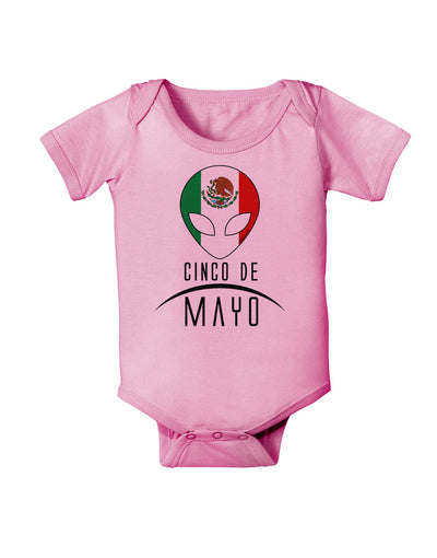 Mexican Extraterrestrial Text Baby Romper Bodysuit-Baby Romper-TooLoud-Pink-06-Months-Davson Sales