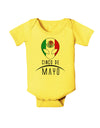 Mexican Extraterrestrial Text Baby Romper Bodysuit-Baby Romper-TooLoud-Yellow-06-Months-Davson Sales