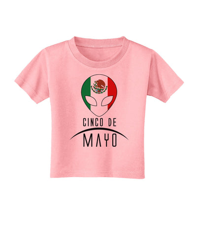 Mexican Extraterrestrial Text Toddler T-Shirt-Toddler T-Shirt-TooLoud-Candy-Pink-2T-Davson Sales