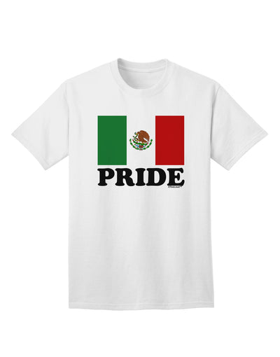 Mexican Flag Adult T-Shirt: A Celebration of Mexican Heritage by TooLoud-Mens T-shirts-TooLoud-White-Small-Davson Sales