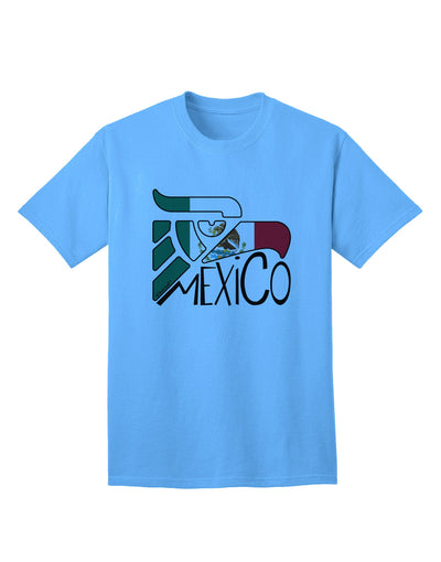 Mexican Flag Adult T-Shirt featuring the Iconic Mexico Eagle Symbol by TooLoud-Mens T-shirts-TooLoud-Aquatic-Blue-Small-Davson Sales