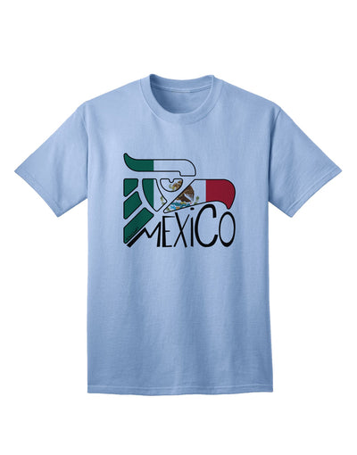 Mexican Flag Adult T-Shirt featuring the Iconic Mexico Eagle Symbol by TooLoud-Mens T-shirts-TooLoud-Light-Blue-Small-Davson Sales