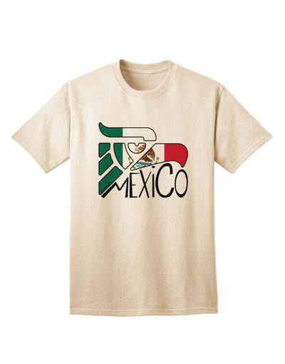 Mexican Flag Adult T-Shirt featuring the Iconic Mexico Eagle Symbol by TooLoud-Mens T-shirts-TooLoud-Natural-Small-Davson Sales