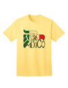 Mexican Flag Adult T-Shirt featuring the Iconic Mexico Eagle Symbol by TooLoud-Mens T-shirts-TooLoud-Yellow-Small-Davson Sales