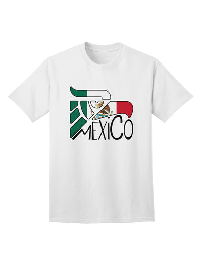 Mexican Flag Adult T-Shirt featuring the Iconic Mexico Eagle Symbol by TooLoud-Mens T-shirts-TooLoud-White-Small-Davson Sales