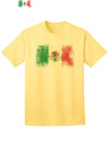 Mexican Flag Adult T-Shirt with Distressed Design-Mens T-shirts-TooLoud-Yellow-Small-Davson Sales