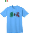 Mexican Flag Adult T-Shirt with Distressed Design-Mens T-shirts-TooLoud-Aquatic-Blue-Small-Davson Sales