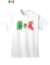 Mexican Flag Adult T-Shirt with Distressed Design-Mens T-shirts-TooLoud-White-Small-Davson Sales