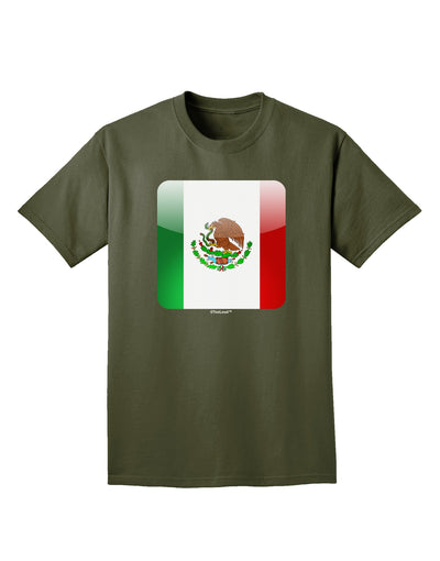 Mexican Flag App Icon Adult Dark T-Shirt by TooLoud-Mens T-Shirt-TooLoud-Military-Green-Small-Davson Sales