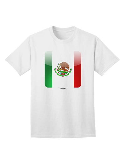 Mexican Flag App Icon Adult T-Shirt - A Vibrant and Patriotic Addition to Your Wardrobe by TooLoud-Mens T-shirts-TooLoud-White-Small-Davson Sales