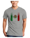 Mexican Flag App Icon Adult V-Neck T-shirt by TooLoud-Mens V-Neck T-Shirt-TooLoud-HeatherGray-Small-Davson Sales