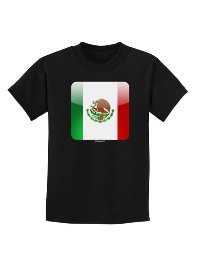 Mexican Flag App Icon Childrens Dark T-Shirt by TooLoud-Childrens T-Shirt-TooLoud-Black-X-Small-Davson Sales