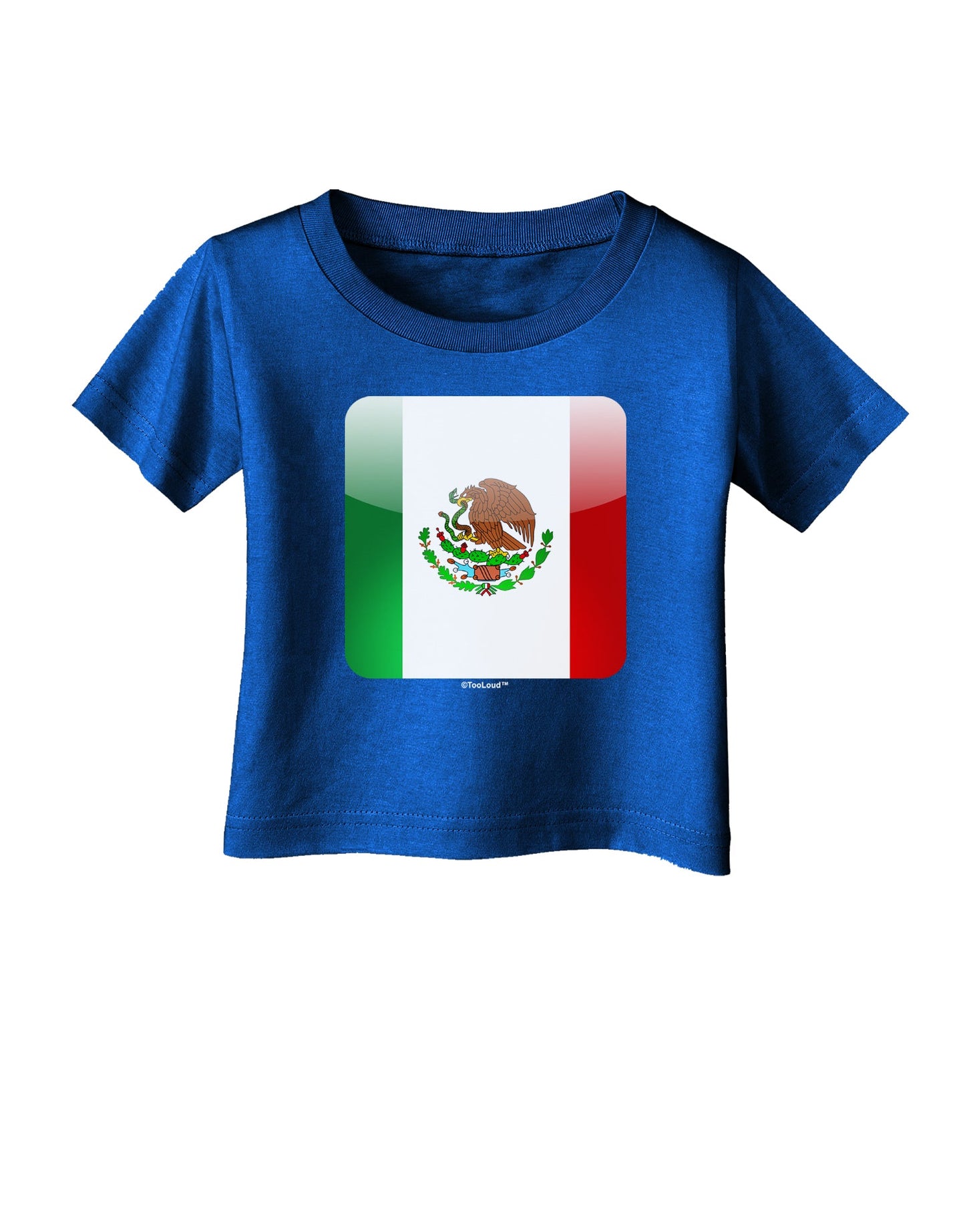 Mexican Flag App Icon Infant T-Shirt Dark by TooLoud-Infant T-Shirt-TooLoud-Royal-Blue-06-Months-Davson Sales
