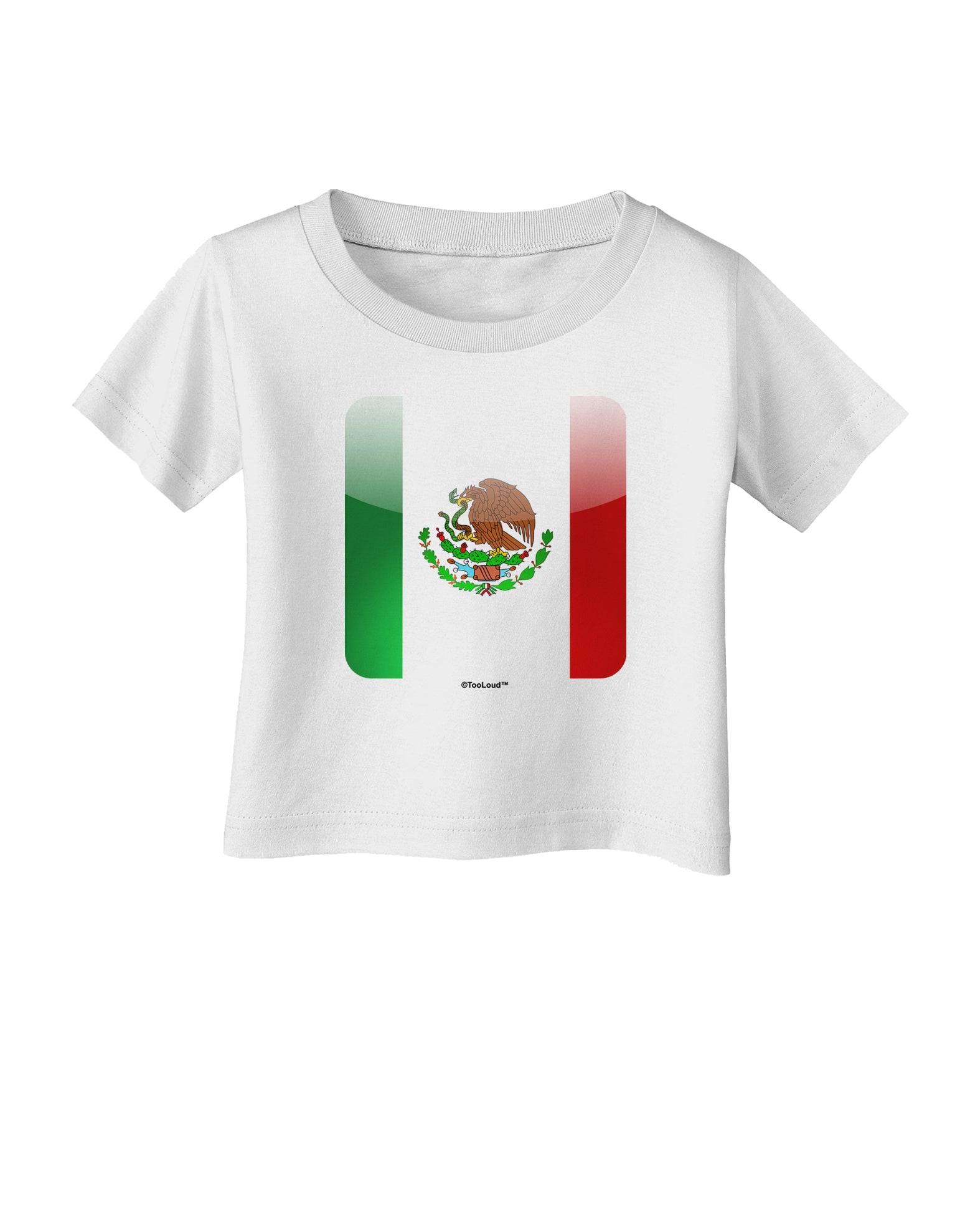Mexican Flag App Icon Infant T-Shirt by TooLoud-Infant T-Shirt-TooLoud-White-06-Months-Davson Sales