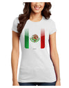 Mexican Flag App Icon Juniors T-Shirt by TooLoud-Womens Juniors T-Shirt-TooLoud-White-Juniors Fitted X-Small-Davson Sales