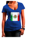 Mexican Flag App Icon Juniors V-Neck Dark T-Shirt by TooLoud-Womens V-Neck T-Shirts-TooLoud-Royal-Blue-Juniors Fitted Small-Davson Sales