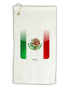 Mexican Flag App Icon Micro Terry Gromet Golf Towel 16 x 25 inch by TooLoud-Golf Towel-TooLoud-White-Davson Sales