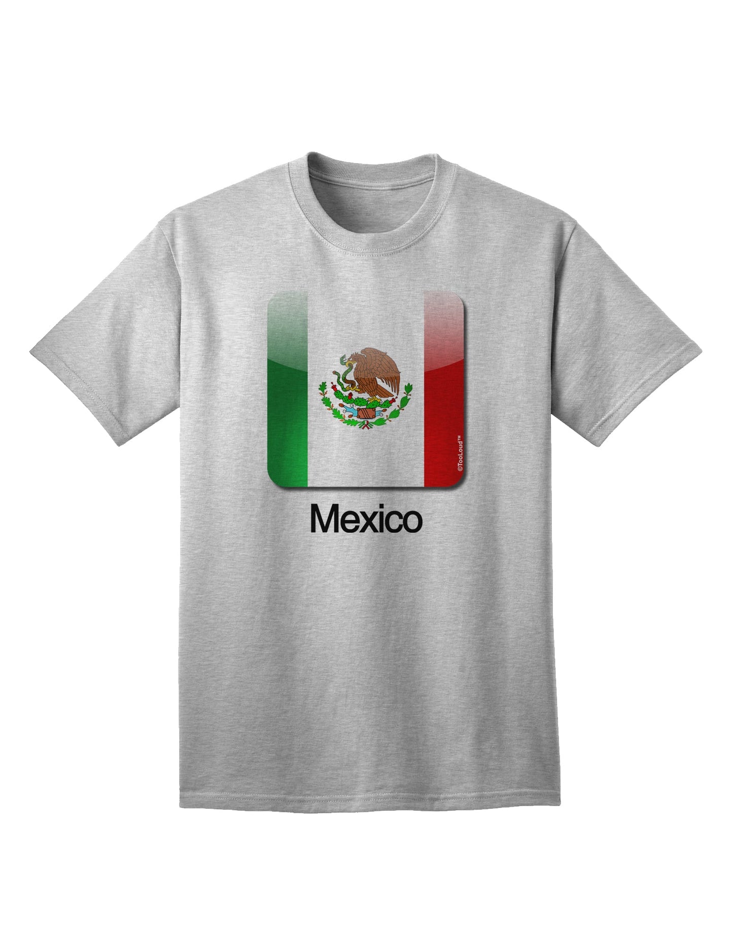 Mexican Flag App Icon - Stylish Adult T-Shirt by TooLoud-Mens T-shirts-TooLoud-AshGray-Small-Davson Sales