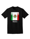 Mexican Flag App Icon - Text Adult Dark T-Shirt by TooLoud-Mens T-Shirt-TooLoud-Black-Small-Davson Sales