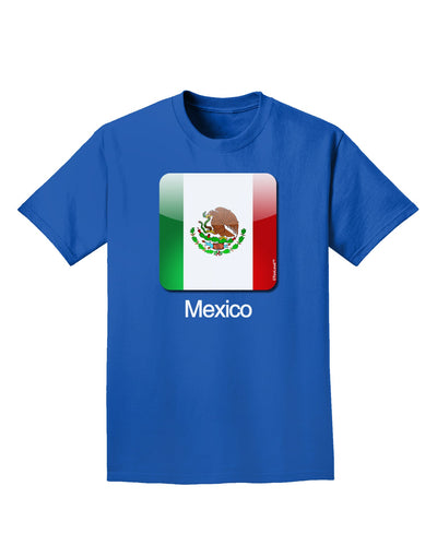 Mexican Flag App Icon - Text Adult Dark T-Shirt by TooLoud-Mens T-Shirt-TooLoud-Royal-Blue-Small-Davson Sales