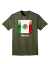 Mexican Flag App Icon - Text Adult Dark T-Shirt by TooLoud-Mens T-Shirt-TooLoud-Military-Green-Small-Davson Sales