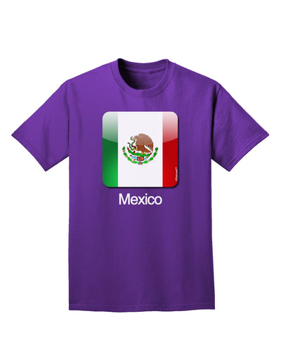 Mexican Flag App Icon - Text Adult Dark T-Shirt by TooLoud-Mens T-Shirt-TooLoud-Purple-Small-Davson Sales