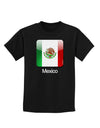 Mexican Flag App Icon - Text Childrens Dark T-Shirt by TooLoud-Childrens T-Shirt-TooLoud-Black-X-Small-Davson Sales